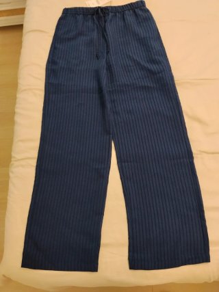 Pantalón pijama Zara rayas azul