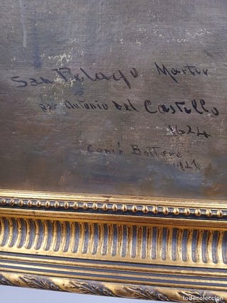 Óleo sobre lienzo San Pelayo Marti