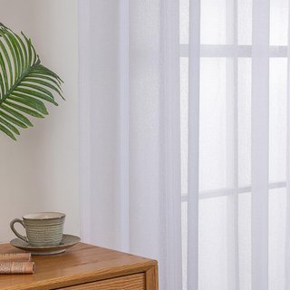Cortinas Salón con Ojales 2 Piezas Blanco 140x260