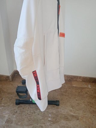 Sudadera Nike Air Max Blanca y Naranja Talla M