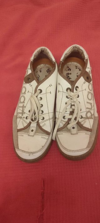 Zapatos Bugatti Hombre Blanco y Marrón