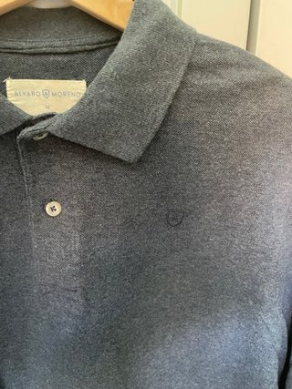 Polo Álvaro Moreno M Manga Larga Azul Marino