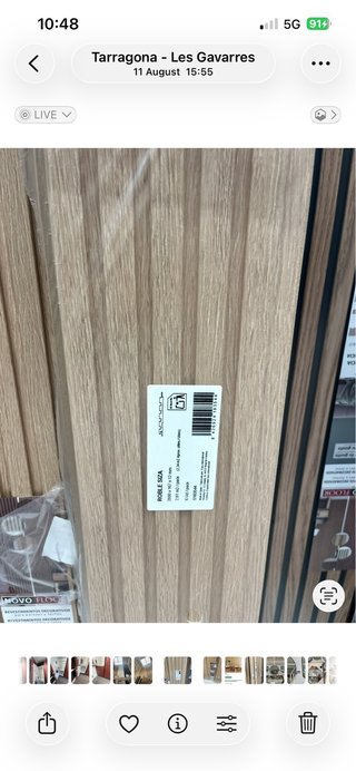 Revestimiento de pared palillería MDF