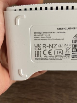 Router 4G LTE Mercusys MB110-4G