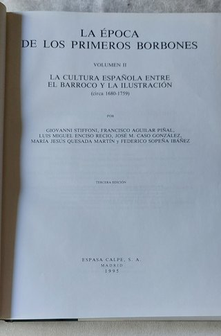 Historia de España. La época de primeros Borbones