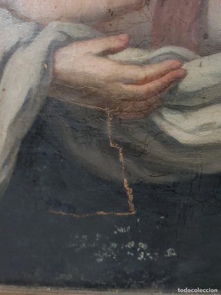 Oleo San Estanislao Kotska Siglo XIX