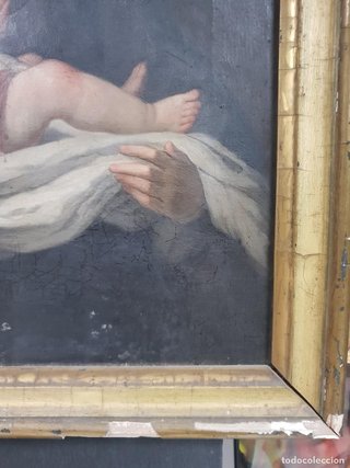 Oleo San Estanislao Kotska Siglo XIX