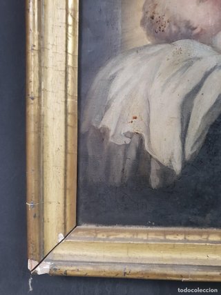 Oleo San Estanislao Kotska Siglo XIX