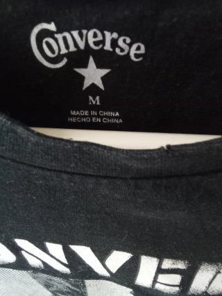 Camiseta Manga Larga Converse Starplayer Negra