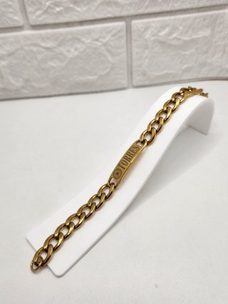 Pulsera esclava apellido Torres chapado oro