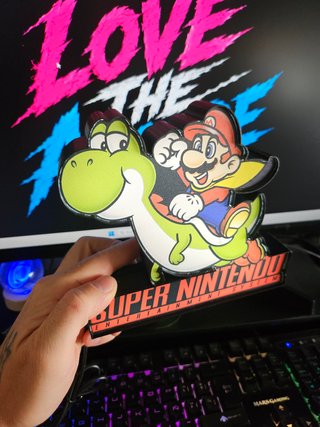 Lámpara LED Super Nintendo Mario Yoshi