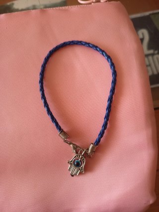 Pulsera Hamsa Ojo Turco Azul