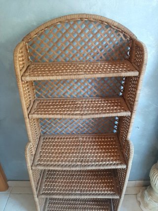 Estantería de mimbre 5 baldas