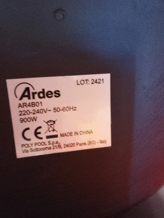 Ardes TIZZO Stufa al carbonio 4B01