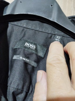 Camisa Boss Hombre Negra