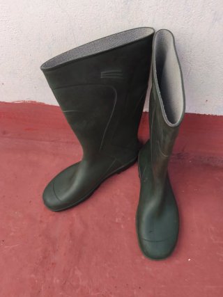 Botas de agua hombre verdes