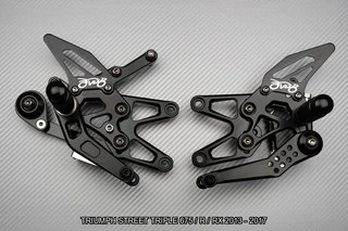 Estriberas retrasadas STREET TRIPLE 675 2013 2017