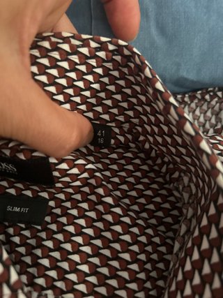 Camisa BOSS Slim Fit Estampado Geométrico