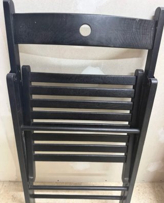 Pack 4 Sillas Plegables Madera Negras
