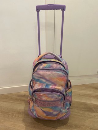 Mochila Totto con ruedas tie-dye