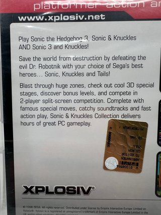 Sonic & Knuckles Collection PC Windows new sealed