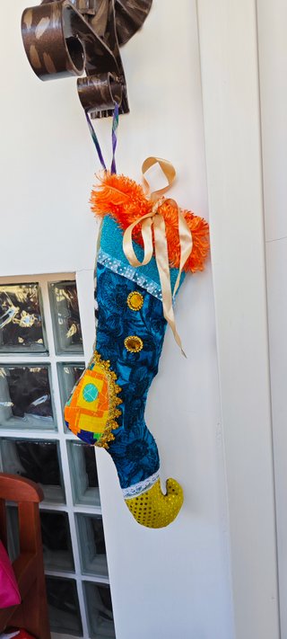 Calza handmade decorata