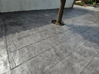 Pavimento de hormigón impreso