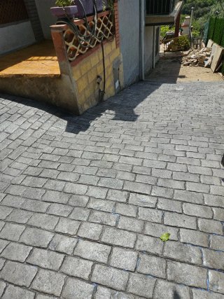 Pavimento de hormigón impreso