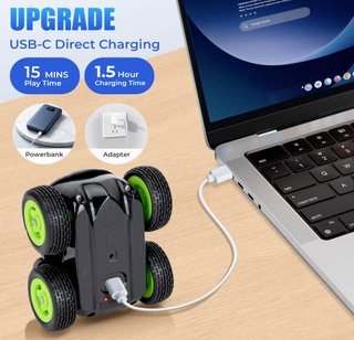 Coche RC Monster Truck 2.4 GHz Carga USB