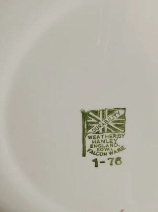 Plato de porcelana inglés vintage patos