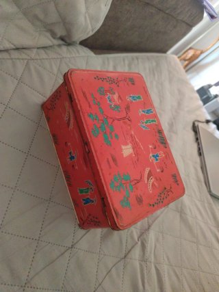Caja Metálica Vintage Decorada