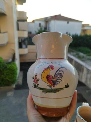 2 Brocche Ceramica Dipinte a Mano