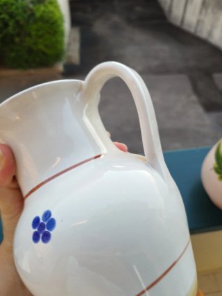 2 Brocche Ceramica Dipinte a Mano