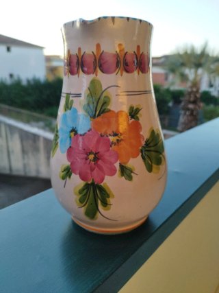 2 Brocche Ceramica Dipinte a Mano