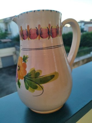 2 Brocche Ceramica Dipinte a Mano