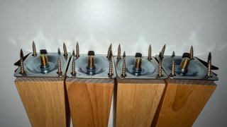 Patas de madera para muebles (4 unidades)