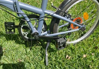 Bicicleta plegable gris