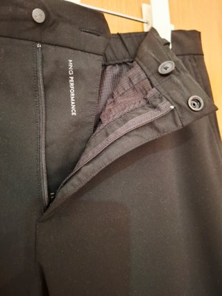 Pantalón de vestir Mango negro hombre