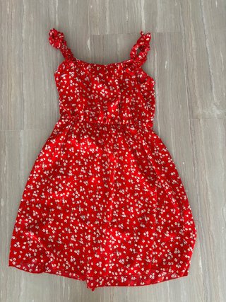 Vestido corto estampado floral verano
