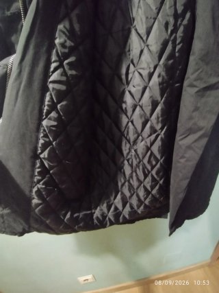 Parka gabardina negra