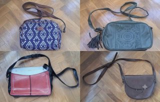 Lote 4 bolsos bandolera