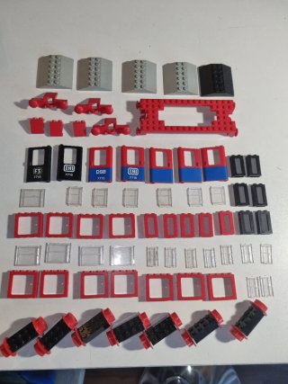 Lego pezzi treno