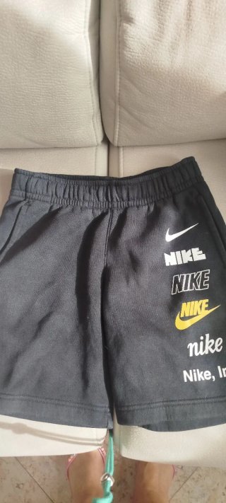 Pantalón corto Nike niño negro talla m