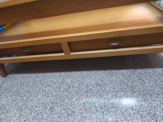 Mesa de centro madera y cristal