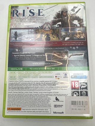 Videojuego Xbox 360 Assassins Creed III