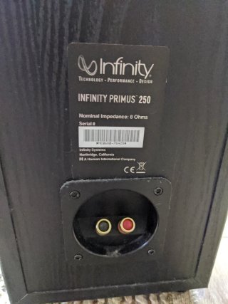 Infinity Primus 250 Altavoces