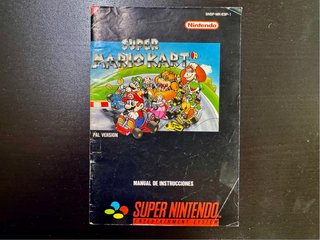 Manual SUPER MARIO KART (SNES PAL) ojo LEER.