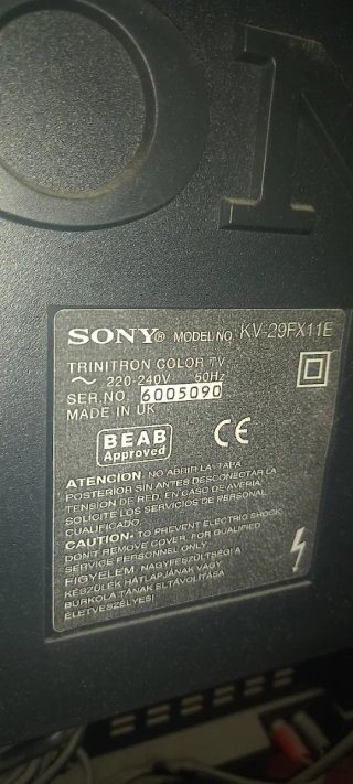 Televisor Sony Trinitron  29"mod.KV-29CL11E mando