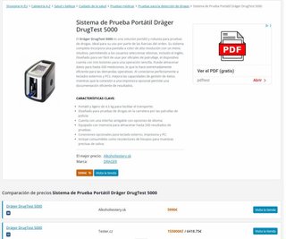 Dräger DrugTest 5000 Analizador Drogas