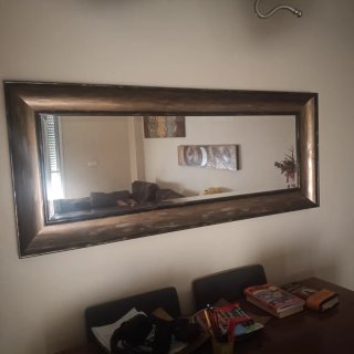 Espejo de comedor madera y dorado